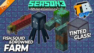 BONE INK SAC amp TRIDENT FARM 117 Truly Bedrock Season 3 4  Minecraft Bedrock Edition [upl. by Camilla]