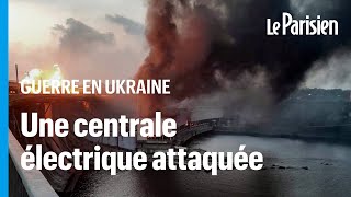 Ukraine  une centrale hydroélectrique visée par la Russie des dégâts « extrêmement dangereux » [upl. by Ilatfan]