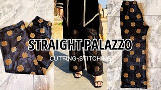 Straight palazzo cutting and stitching  Very easy method  Plazo cutting [upl. by Subir]