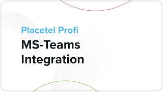 quotMicrosoftTeamsquot in Placetel einrichten [upl. by Weixel]