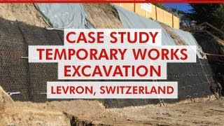 Platipus Case Study  Temporary Works Excavation  Levron Switzerland [upl. by Fanny]