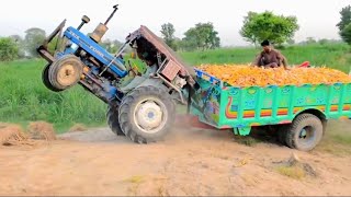 Ford Tractor 3610 stuck with loaded trolley [upl. by Budd120]