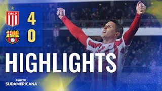 ESTUDIANTES DE LA PLATA vs BARCELONA SC  HIGHLIGHTS  CONMEBOL SUDAMERICANA 2023 [upl. by Atilamrac]