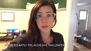 How to apply prepasted wallpaper [upl. by Amak]