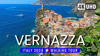 VERNAZZA Walking Tour 4K 60fps 🌞 ITALY 2024  wSUBTITLES cc 🇮🇹 Cinque Terre WALK [upl. by Scheld]