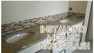 HOW TO PREP WALL FOR MOSIC GLASS AND STONE TILE BACKSPLASH INSTALLATION [upl. by Attalanta]