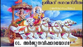 Bhagavad gita chapter 01 with Malayalam translation  ഭഗവദ്ഗീത മലയാളം  Bhagavad gita [upl. by Aiclid]