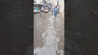 Bolden market Karachi situation after rain 🥲😅rain karachirain karachi shorts shortsfeed [upl. by Alleiram]