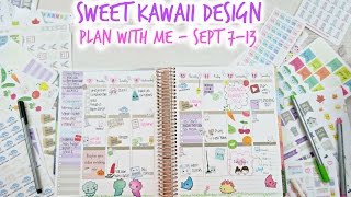 SweetKawaii Design  Plan with me Sept 713 Long Version [upl. by Ania773]