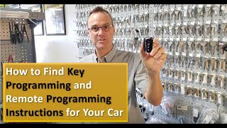 How to Program Car Keys amp Remotes Where to Find StepbyStep Instructions [upl. by Dorelle]