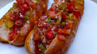 The Perfect Boerewors Rolls with Caramelized Onions and Fresh Salsa  How To Make Boerewors Rolls [upl. by Arytas718]