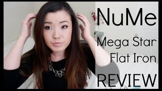 NuMe MegaStar Flat Iron Review  Demo  erisaxo [upl. by Yruam168]