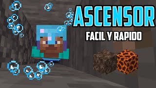 COMO HACER un ASCENSOR DE AGUA en MINECRAFT 2022 [upl. by Aidole]