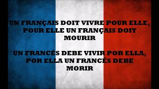 LE CHANT DU DÉPART  Letra en Francés y en Español  Paroles FrançaisEspagnol [upl. by Shirlie]