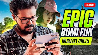 WITNESS EPIC BGMI MOMENTS WITH ME LIVE GalaxyZFold5  PlayGalaxy [upl. by Aveline235]