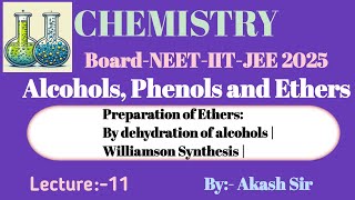 Preparation of ethers  class 12th Chemistry alcoholphenolether ether williamson neet2025 [upl. by Irrak]