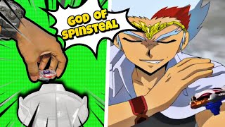 Beyblade God of spin steal  meteo l drago [upl. by Dian]