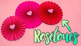 DIY Como hacer ROSETONES de PAPEL [upl. by Nonrev532]