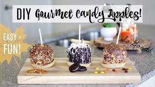 Homemade Gourmet Caramel Apples Easy  Fun  Justine Marie [upl. by Schuyler]