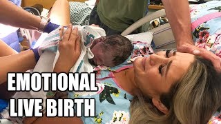 EMOTIONAL LIVE BIRTH OF BABY 2  Labor amp Delivery Vlog  Liza Adele [upl. by Dyal]