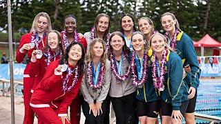 Womens 400 Freestyle Relay A Final  2022 Junior Pan Pacific Championships Honolulu Hawaii [upl. by Starling]