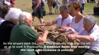 Traditional Gaelic Waulking Songs at Soldiers of Killiecrankie July 2014 [upl. by Ventura609]