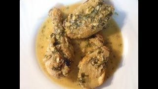 Menú  Pollo con piñones [upl. by Hulen]