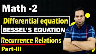 Bessels Equation  Bessels function Recurrence Formulae  Engineering and BSc Mathematics [upl. by Letta]