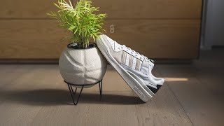 Kith x Adidas Forum Low quotWhite  Greenquot Review amp OnFeet [upl. by Huberto]