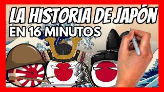 ✅ La historia de JAPÓN en 16 minutos  Resumen rápido y fácil [upl. by Yenttihw453]