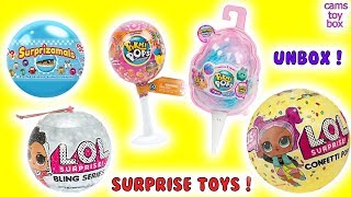 Pikmi POPS FLIPS LOL Confetti POP 3 SURPRISE DOLLS Bling Series Unboxing TOYS FUN [upl. by Kuska]