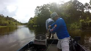 St John High School trailer bass tournament Spillway Bayou Sorrel [upl. by Innavoeg]