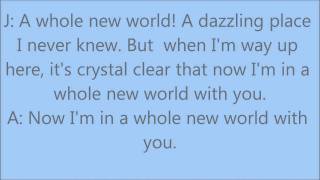 A Whole New World Lyrics [upl. by Gibert]