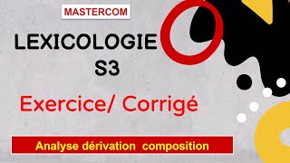 Dérivation composition Lexicologie s3 [upl. by Lathrop]