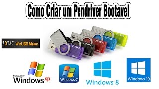 Como criar Pendriver Bootavel para Win Xp7810ZOTAC WinUSB Maker v11 [upl. by Annoel]