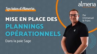 TUTO Sage Paie  Mise en place des plannings opérationnels dans la paie Sage [upl. by Roby10]