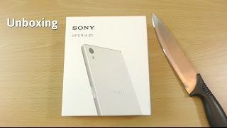 Sony Xperia Z5 Gold  Unboxing amp First Look [upl. by Ojiram]