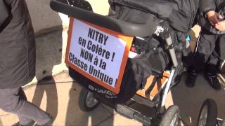 Blocage à lécole de Nitry 89 mobilisation contre une classe unique [upl. by Saffian]