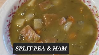 EASY CROCKPOT MEAL  SPLIT PEA amp HAM [upl. by Vokay550]