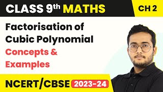 Factorisation of Cubic Polynomial  Concepts amp Examples  Class 9 Maths Chapter 2 [upl. by Arrek]