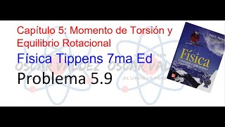 Problema 59 Física Tippens ¿Cómo calcular un momento de torsión máximo Magnitud y signo [upl. by Eseerehs]