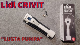 Lusta pumpa a Lidlből  CRIVIT CMAFP 103 A1 Rechargeable Bicycle pump [upl. by Hultgren98]