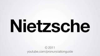 How to Pronounce Nietzsche [upl. by Nylorahs609]