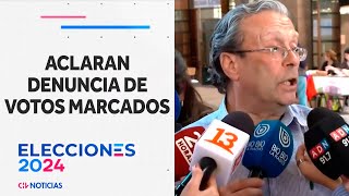 Aclaran DENUNCIA DE VOTOS MARCADOS en local de votación Estación Mapocho  CHV Noticias [upl. by Nolita]