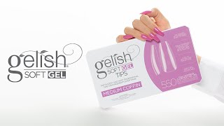 Gelish Soft Gel Tips Full Application Tutorial Step By Step [upl. by Gillian]