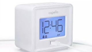 ⏰📱🔋Battery amp SetupCapello Alarm Clock with USB PortWhiteModel CA10 [upl. by Aubyn]