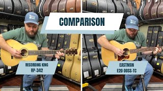 Guitar Comparison Recording King RP342 and Eastman E20 OOSSTC [upl. by Pendleton]