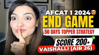 Clear AFCAT 1 2024 exam Timetable amp Booklist for 200 marks By Vaishalli Afcat Topper [upl. by Barb]