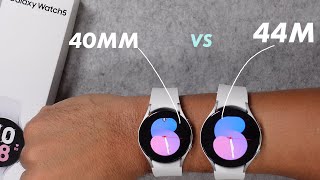 Samsung Galaxy Watch 5  40mm vs 44mm SIZE Comparison on WRIST [upl. by Marko]