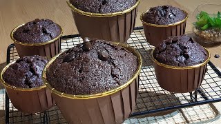 💯مافن كيك ساهلين وناجحين  Muffin au chocolate [upl. by Anilrac672]